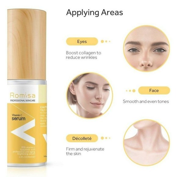 20% Naturals Vitamin C Serum For Face 1.4 Fl Oz - Picture 3 of 4